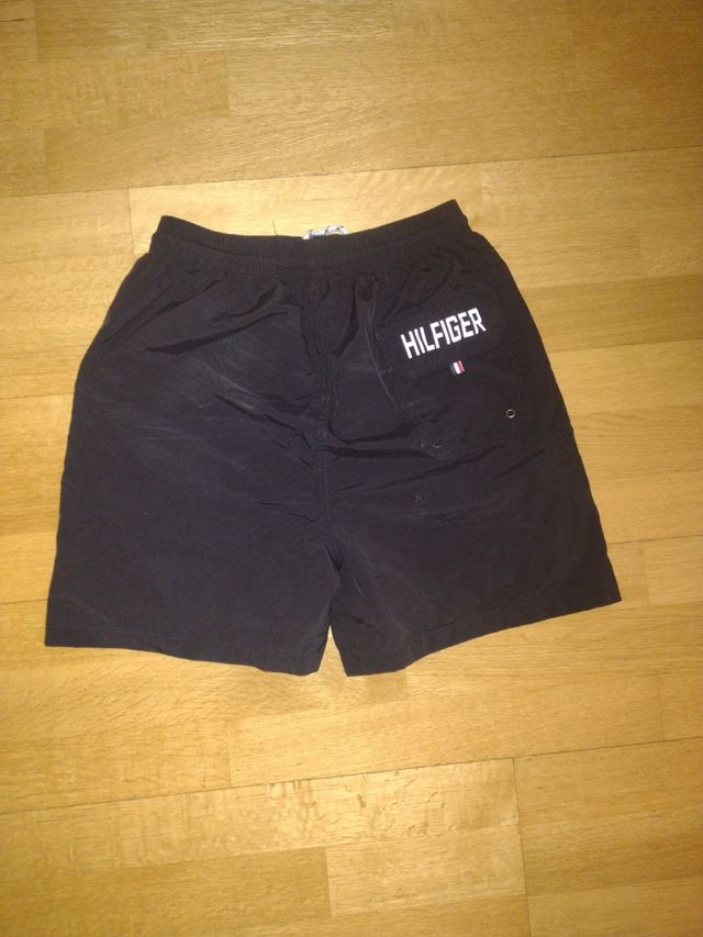 Costume da bagno Tommy Hilfiger nero, rosso e bianco