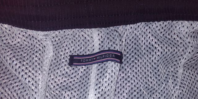 Costume da bagno Tommy Hilfiger nero, rosso e bianco