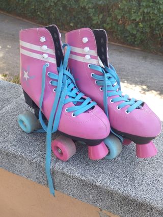 Patines rosas para niña.