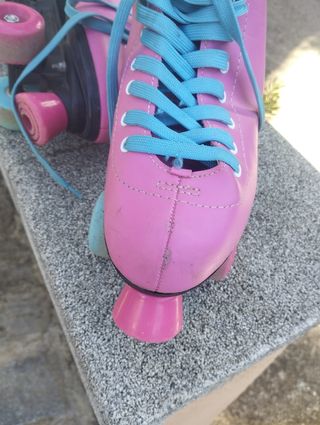Patines rosas para niña.