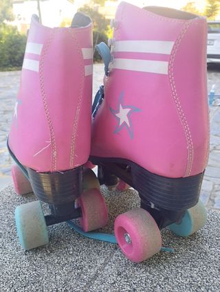 Patines rosas para niña.