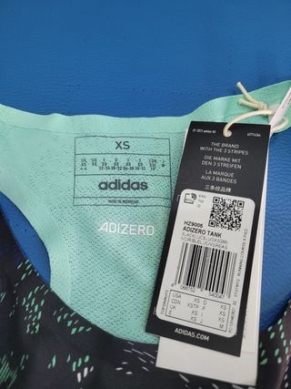 Camiseta Adidas adizero de mujer T.XS