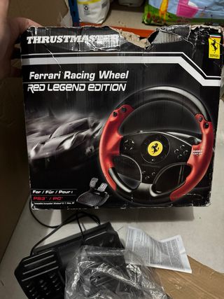 Volante Ferrari Racing Wheel Red Legend PS3/PC