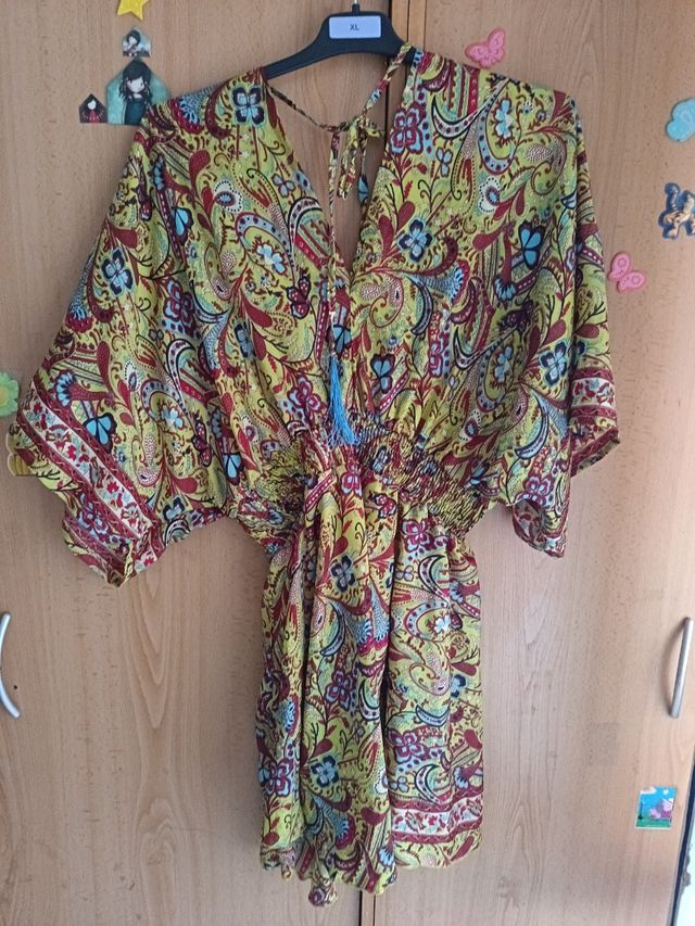 Vestido estampado paisley talla 42