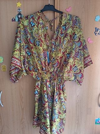 Vestido estampado paisley talla 42