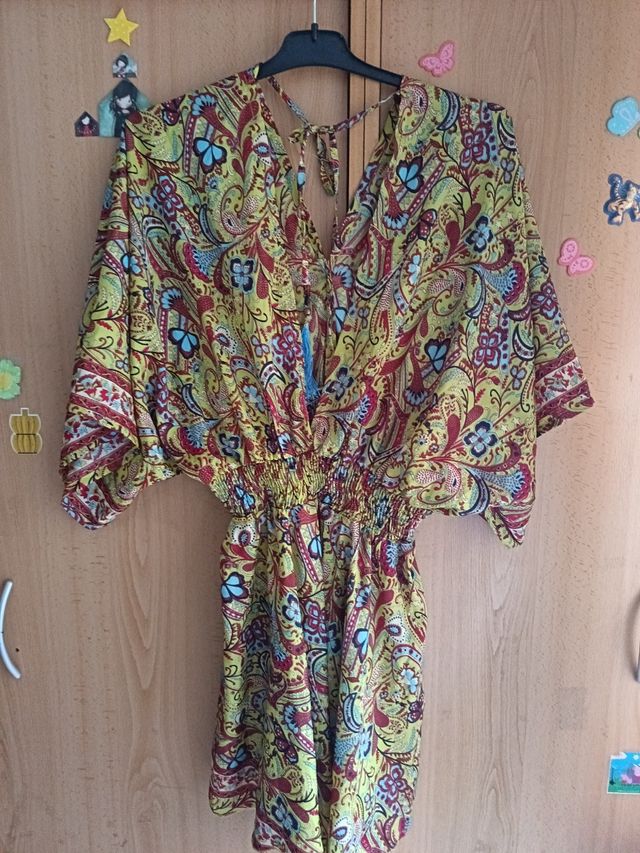 Vestido estampado paisley talla 42