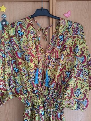 Vestido estampado paisley talla 42