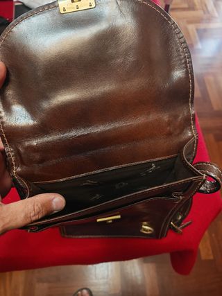 Borsello uomo in cuoio marrone