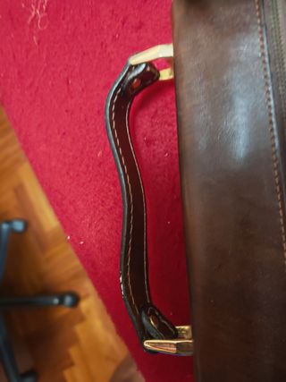 Borsello uomo in cuoio marrone