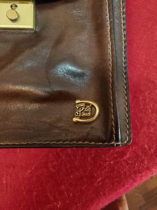 Borsello uomo in cuoio marrone