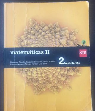 Matemáticas II. 2 Bachillerato. Savia