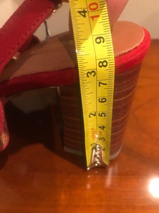 Sandalias TAMARIS Piel Roja Talla 40