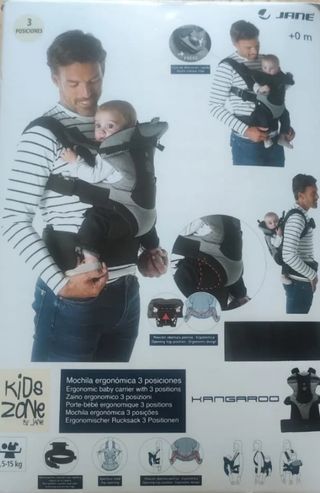 Mochila Portabebés Kangaroo Soil nueva