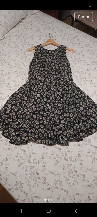 Vestido de margaritas negro
