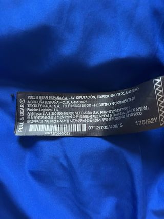 Cazadora Pull&Bear azul