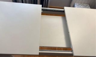 Mesa comedor extensible blanca