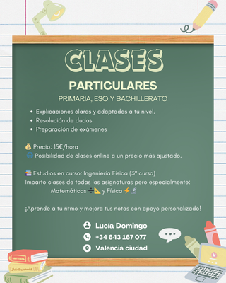 CLASES PARTÍCULARES EN VALENCIA