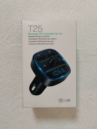 Transmisor FM Bluetooth T25 para Coche