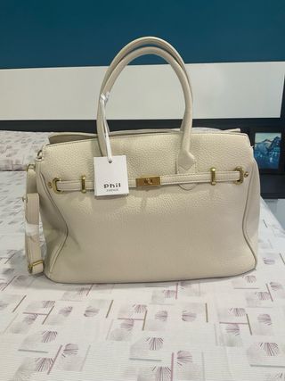 Bolso Grande Phil Beige Nuevo