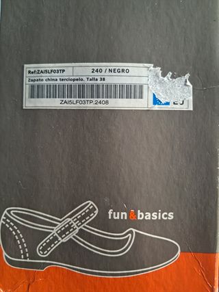 Bailarinas terciopelo Fun&Basics negras
