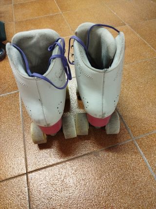 Patines de artístico blancos