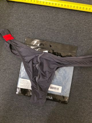 Tanga hombre gris talla M