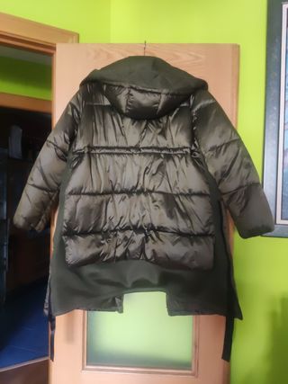 Anorak acolchado Vans verde talla L
