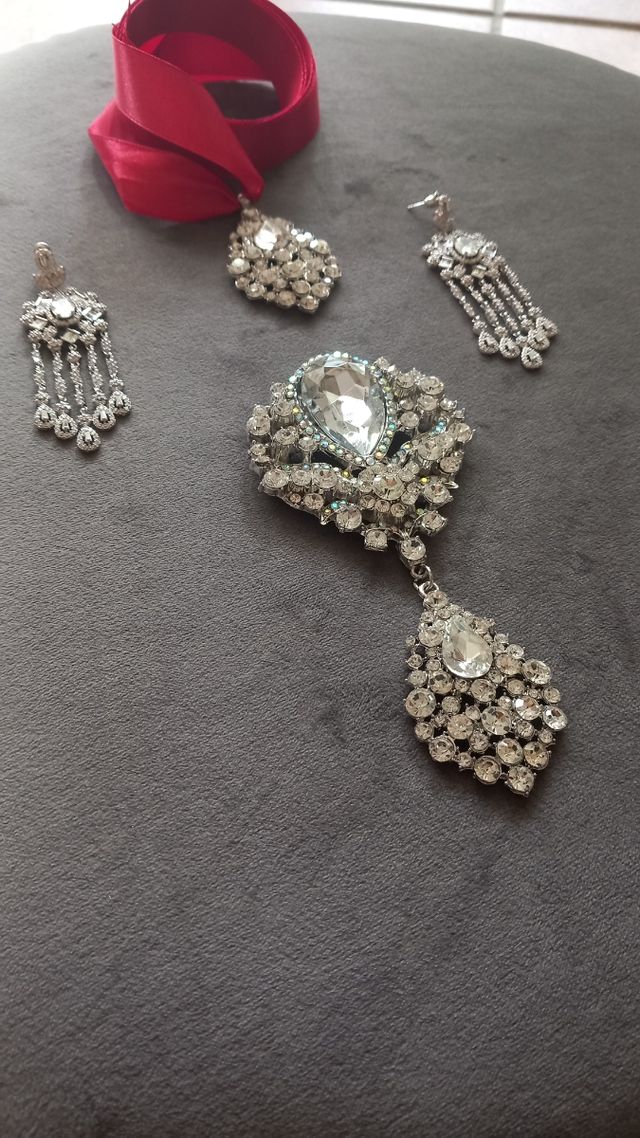 Aderezo Fallera plata adulta