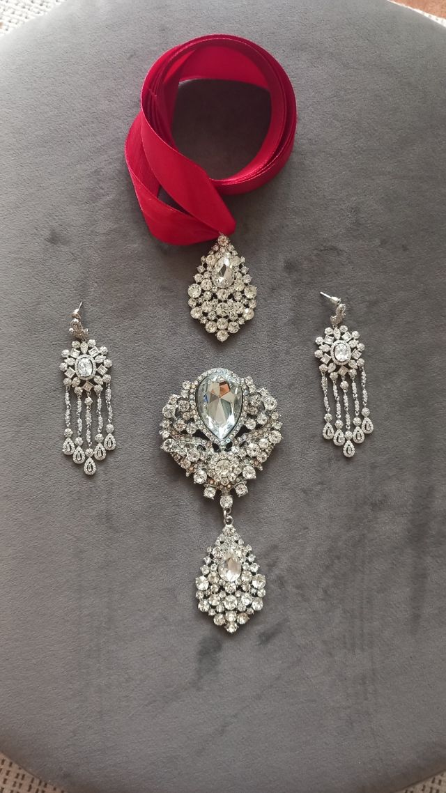 Aderezo Fallera plata adulta