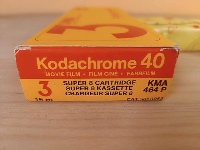 3x Películas Vírgenes Kodak Kodachrome 40 Super 8