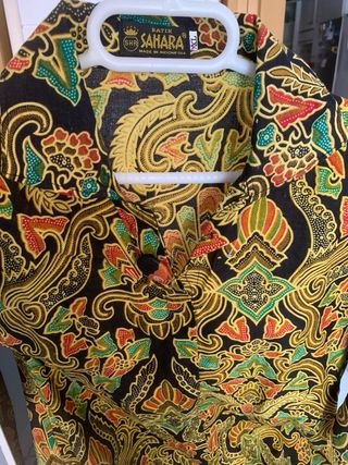 Camisa larga batik Indonesia mujer Sahara