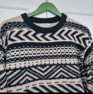 Jersey Paz Torras Beige y Negro