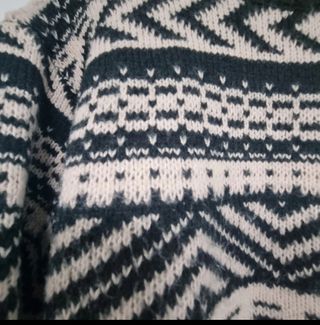 Jersey Paz Torras Beige y Negro