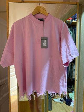 Balenciaga Jersey Rosa Logo Todas Partes y T-Shirt