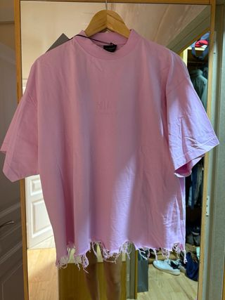 Balenciaga Jersey Rosa Logo Todas Partes y T-Shirt