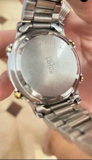 Reloj Lotus Cronógrafo Hombre Oro y Plata