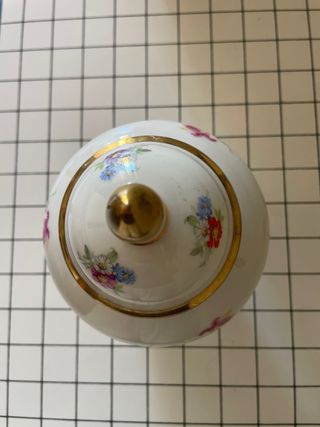 Vaso Potiche Porcellana Bavaria Floreale