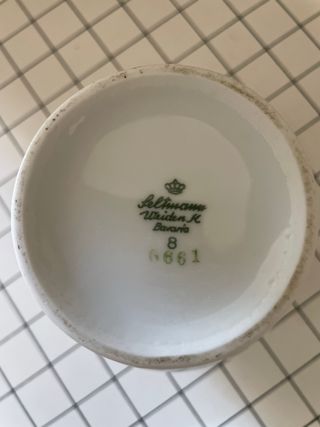 Vaso Potiche Porcellana Bavaria Floreale