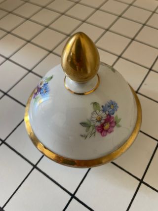 Vaso Potiche Porcellana Bavaria Floreale