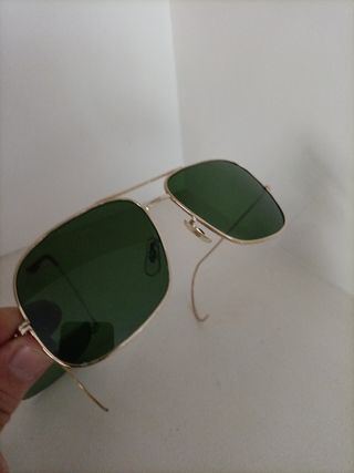 Gafas Vintage Plata y Verde