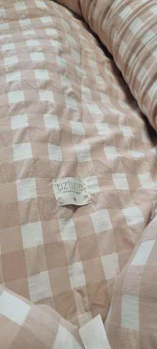 Nido colecho a cuadros vichy rosa marca Utzurre