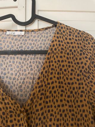 Mono estampado mostaza talla S