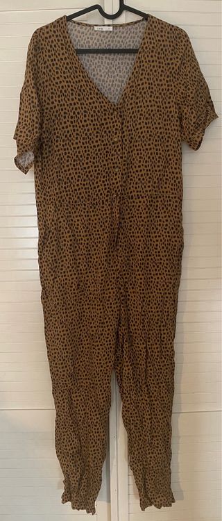 Mono estampado mostaza talla S