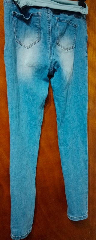 Pantalón premamá azul
