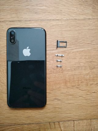 Chasis iPhone X Negro + Bandeja SIM