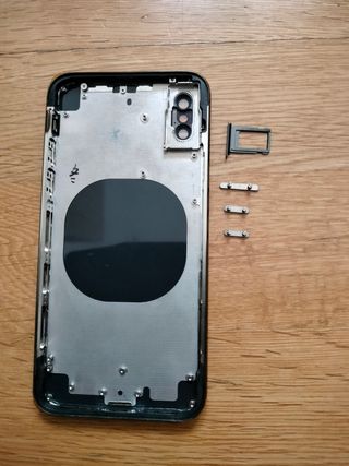 Chasis iPhone X Negro + Bandeja SIM