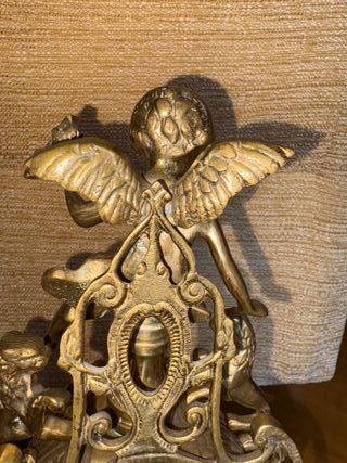 Reloj de Mesa Antiguo Dorado. Maquinaría original