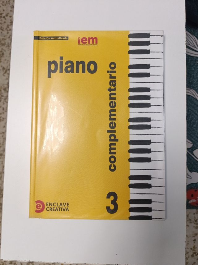 Libro Piano Complementario 3 Emilio Molina