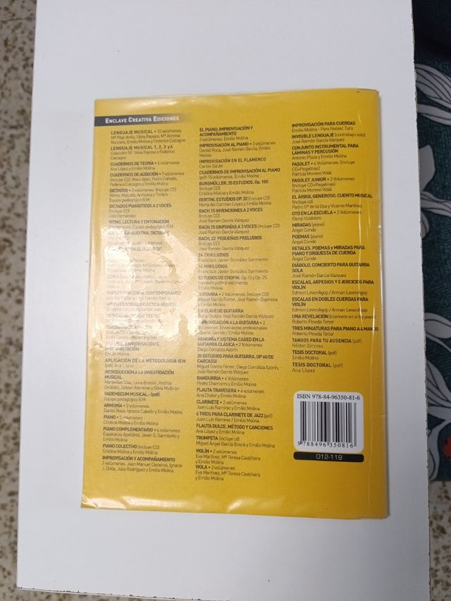 Libro Piano Complementario 3 Emilio Molina