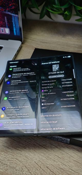 Samsung Galaxy Z Fold 6 512Gb Carbono en Garantía